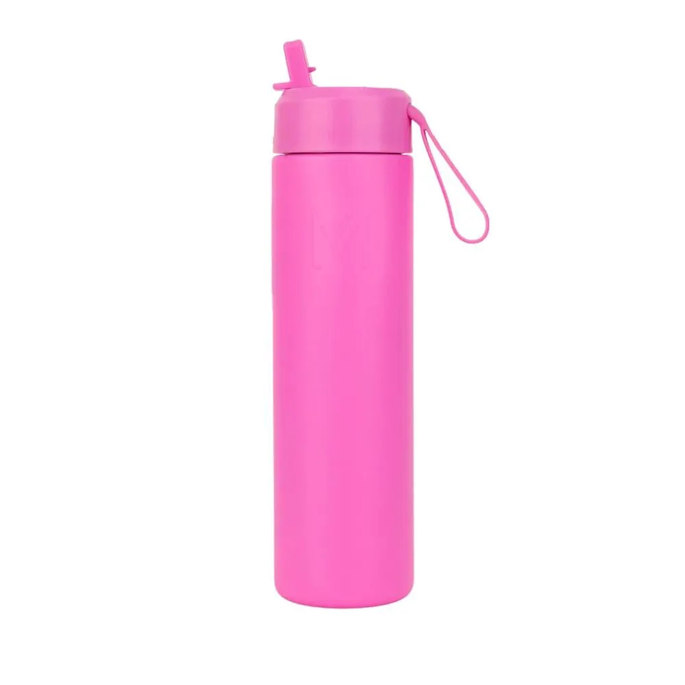 Montii - Stainless Steel Sipper Bottle With Lid And Straw - Calypso - 700 ml