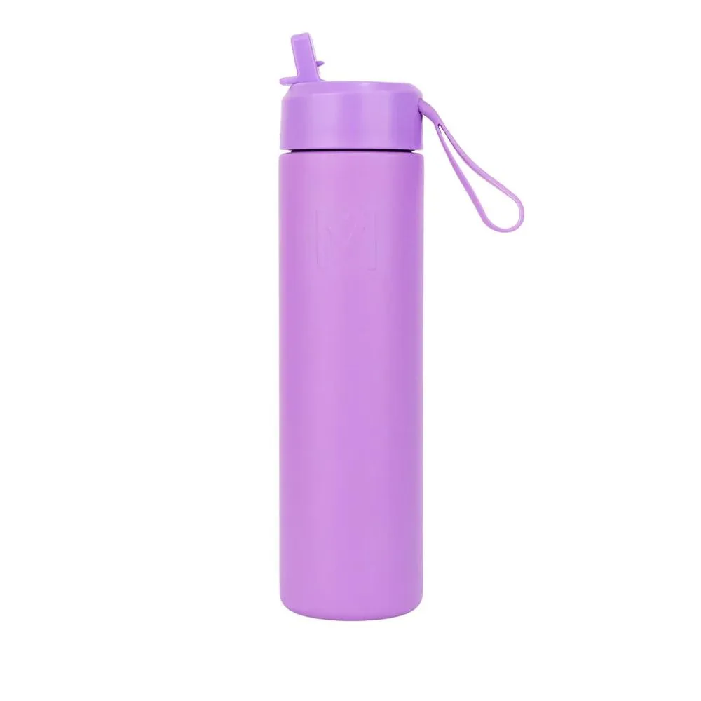 Montii - Stainless Steel Sipper Bottle With Lid And Straw - Dusk - 700 ml