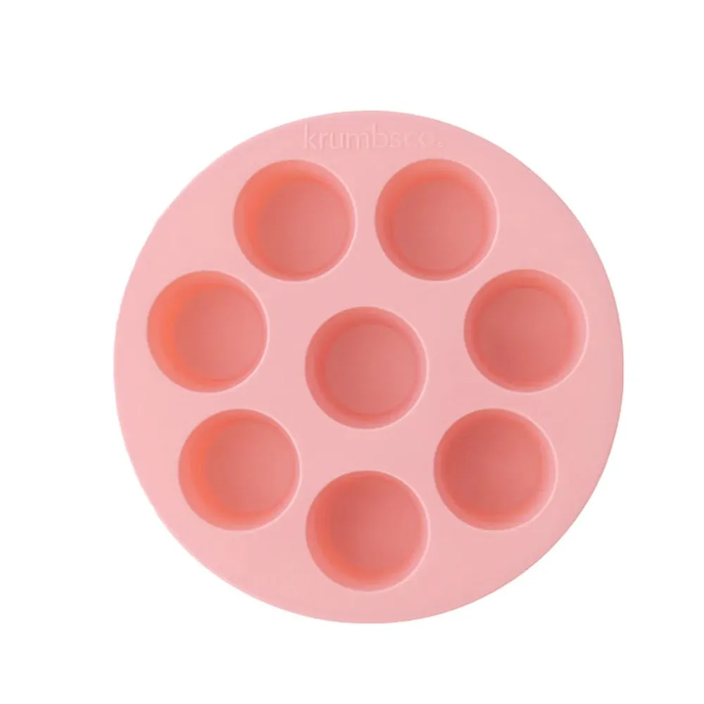 Krumbsco - Muffin Bites Lunchbox Size Baking Tray - Round - Pink