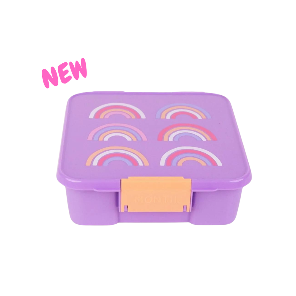 Montii - Bento Five Compartment Lunch Box - Rainbow Roller