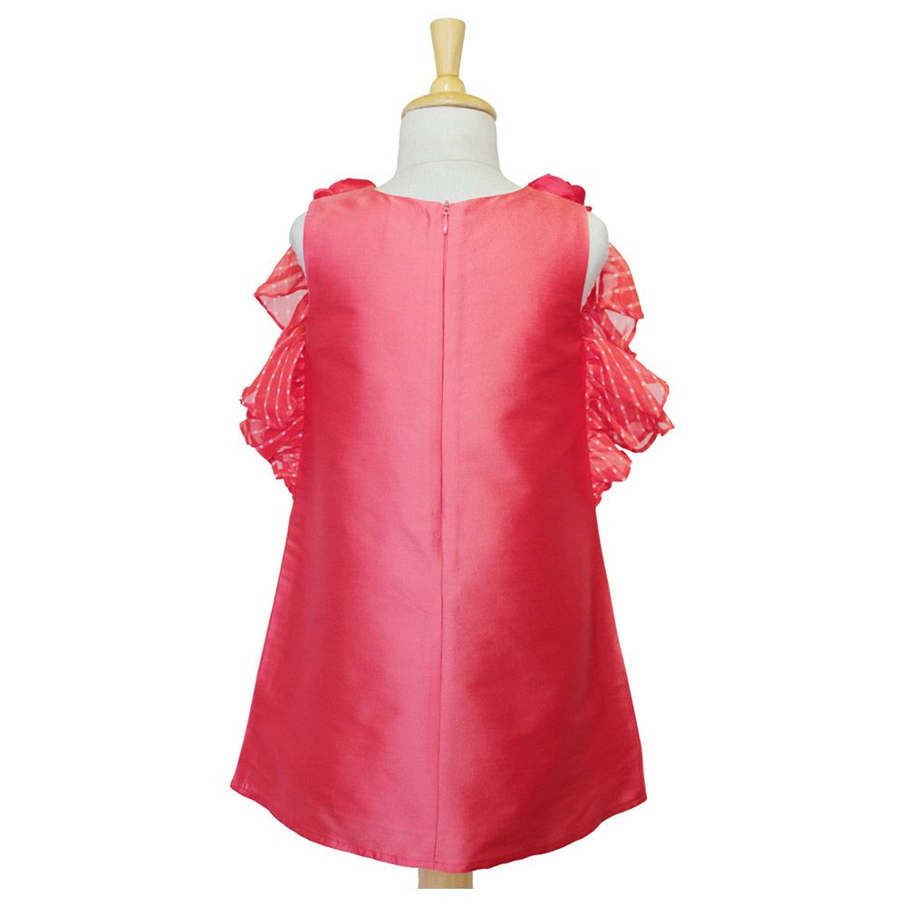 A Little Fable - Ruffle Dress - Rose