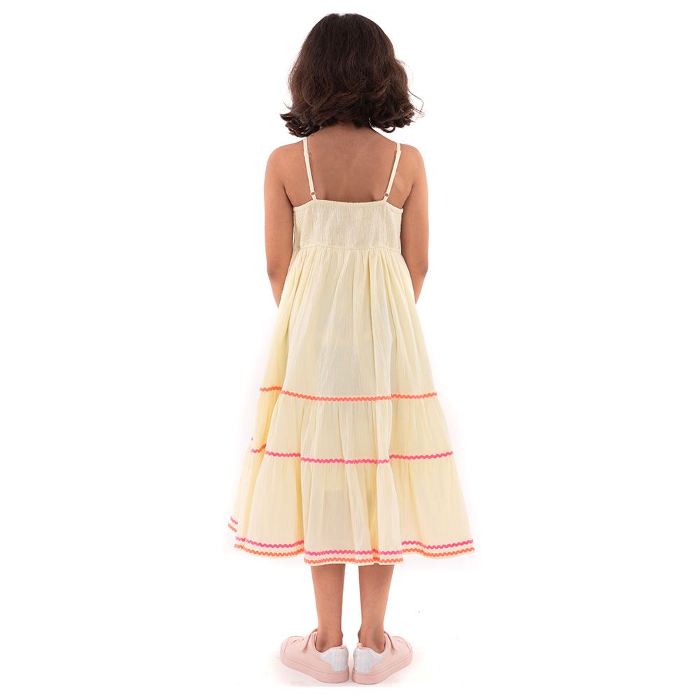 A Little Fable - Mini Neon Vanilla Dress - Yellow