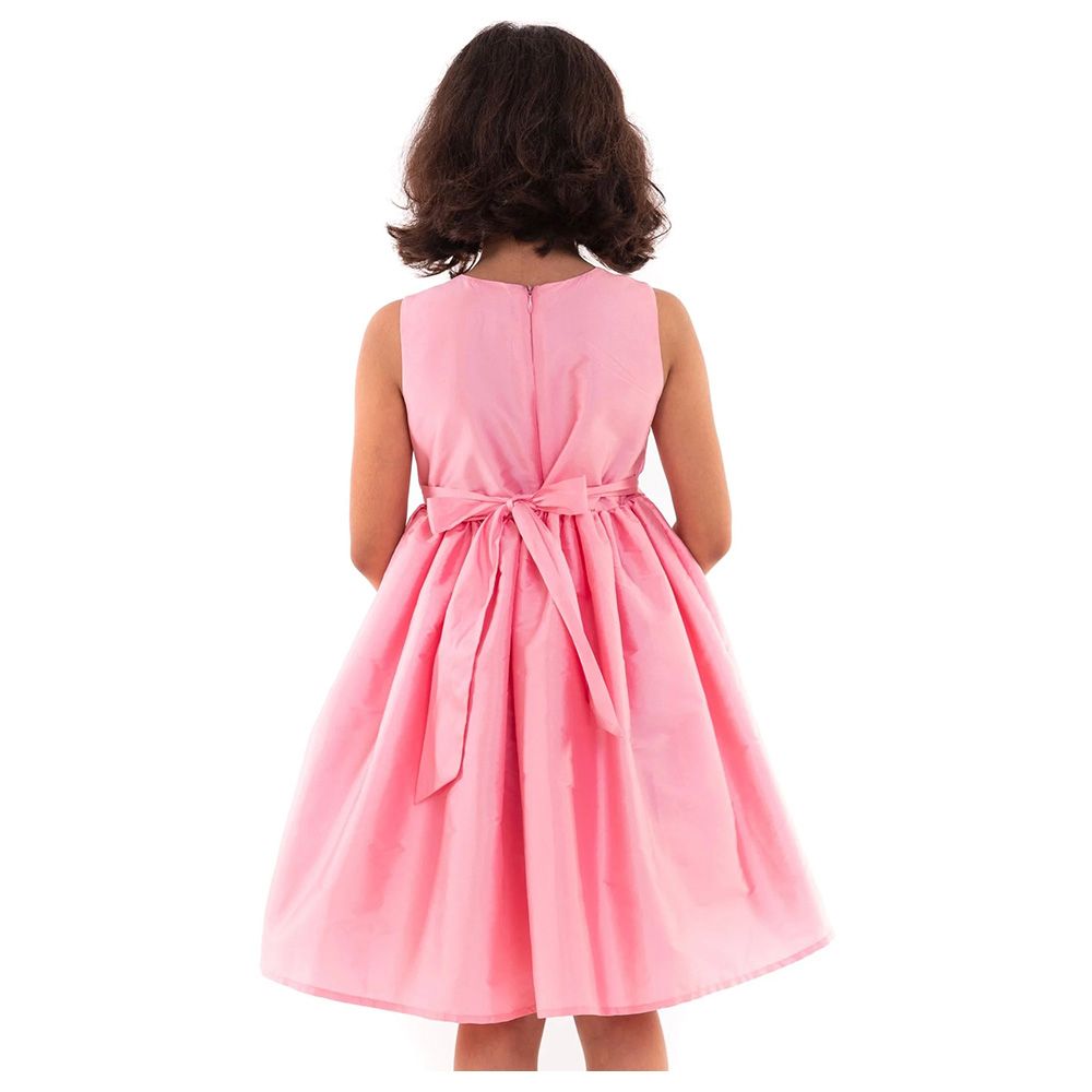 A Little Fable - Rainbow Fun Dress - Pink