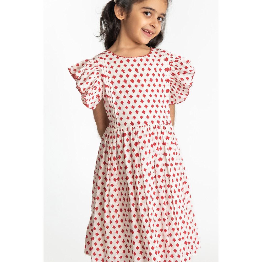 A Little Fable - Wave Dress - Red