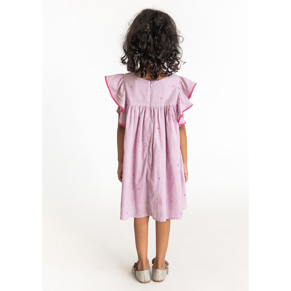 A Little Fable - Dot Dress - Lilac