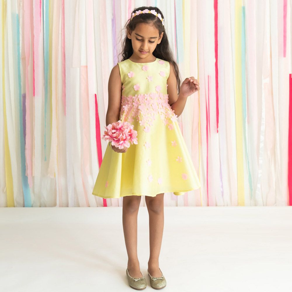 A Little Fable - Amal Dress - Yellow