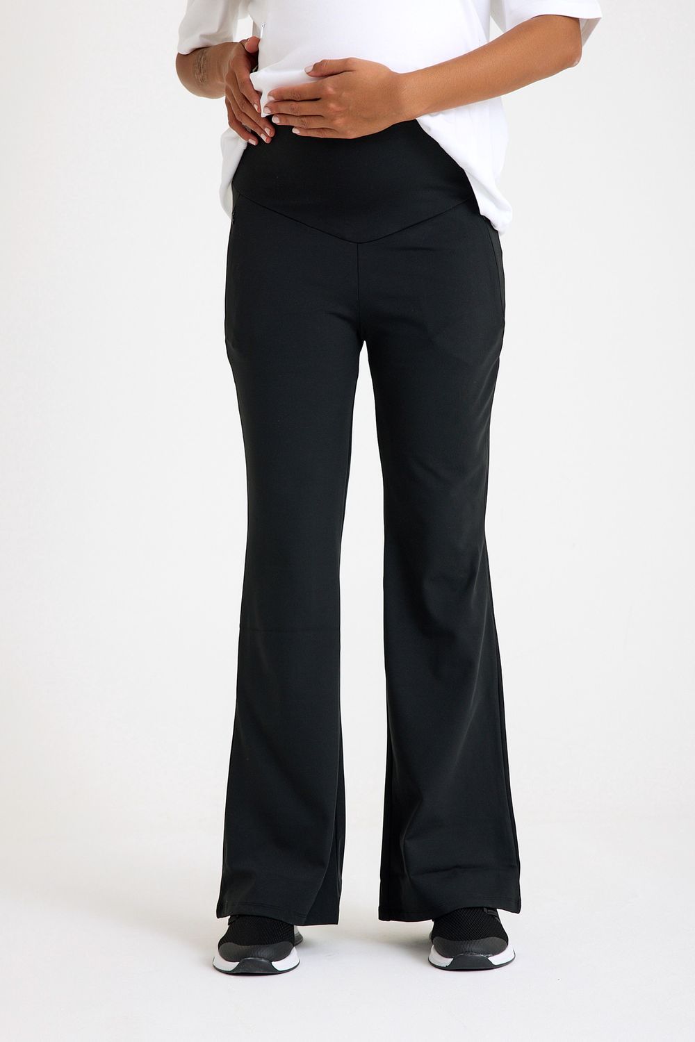 Accouchee - Ultimate Comfort Warm Flare Maternity Pants - Black