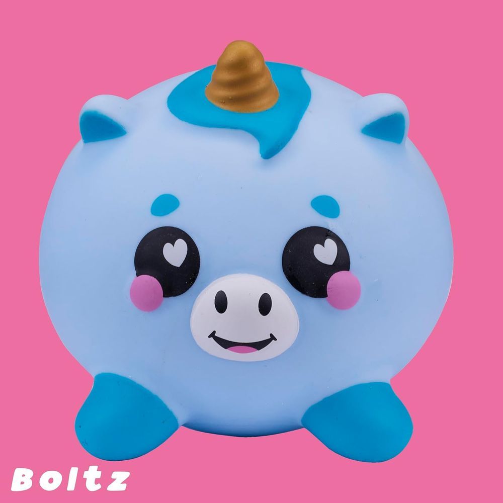 SMOOSHZEES - Luvzees Boltz Unicorn Supersoft Cuddly And Squishy Toy - Blue