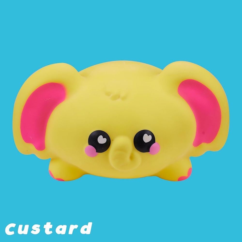 SMOOSHZEES - Snugzees Custard Elephant Supersoft Cuddly And Squishy Toy - Yellow