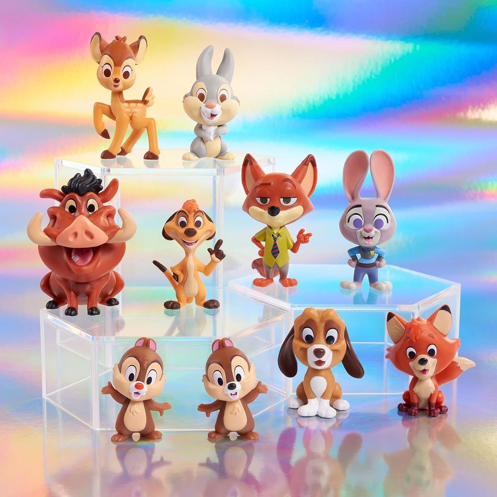 Disney - 100 Years Celebration Figures - Furry Friendships - 10pcs