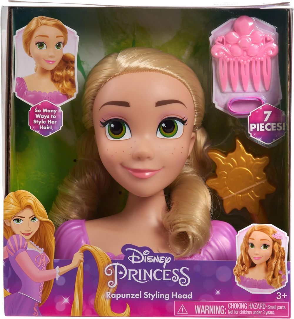 Disney - Princess Styling Head Kit - Rapunzel - 7 Pcs