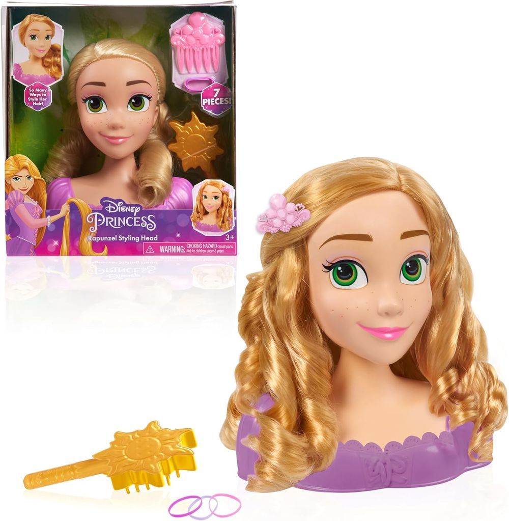 Disney - Princess Styling Head Kit - Rapunzel - 7 Pcs