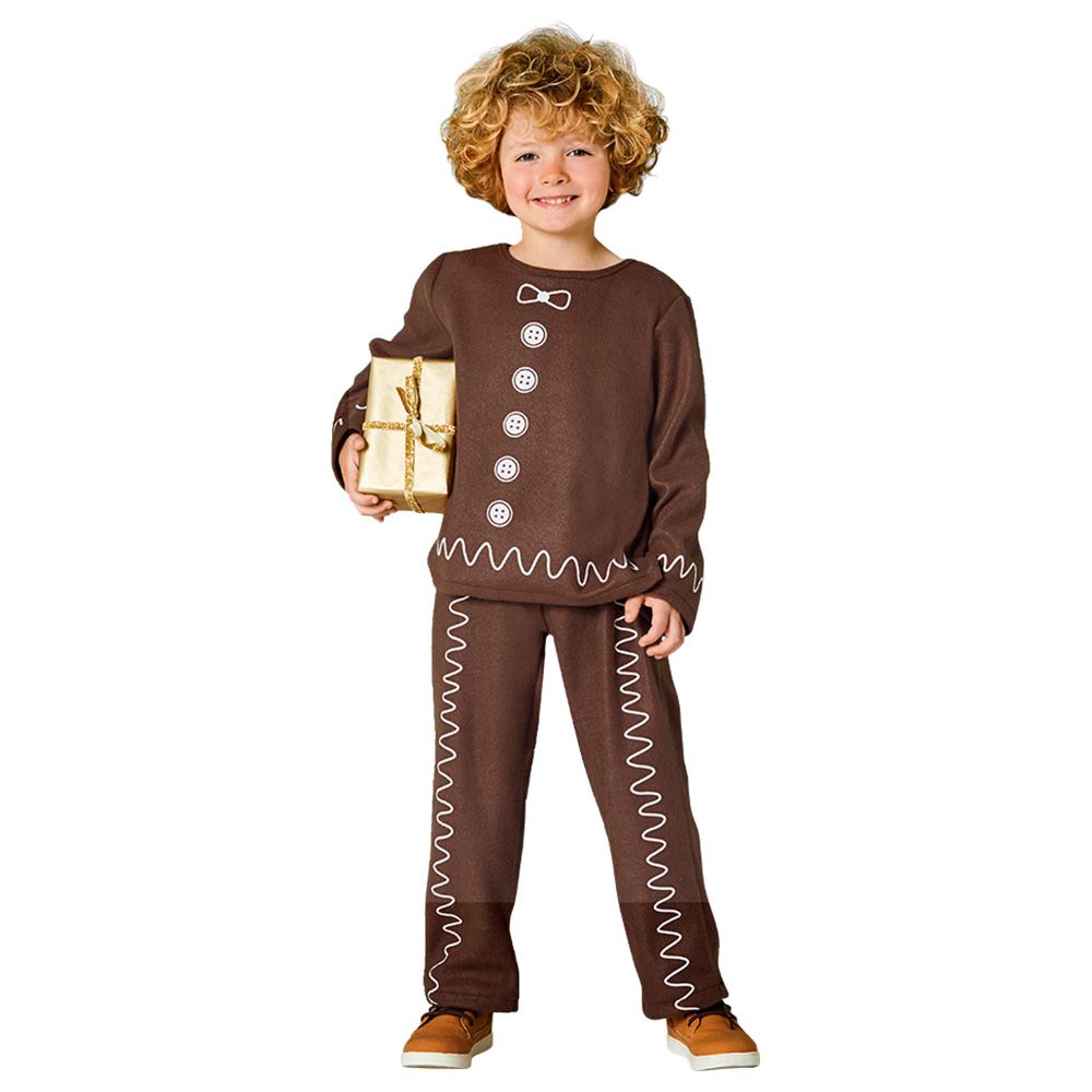 Mad Toys - Gingerbread Boy Christmas Costume - Brown