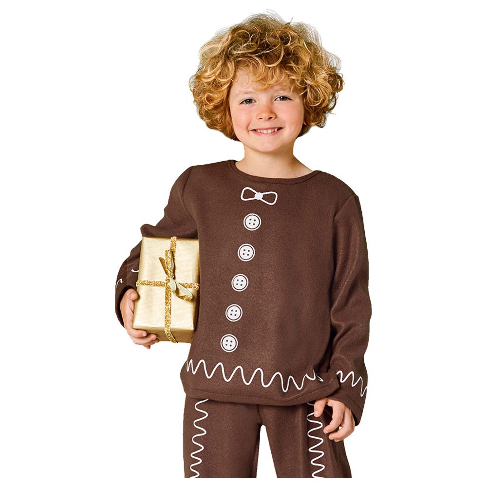 Mad Toys - Gingerbread Boy Christmas Costume - Brown