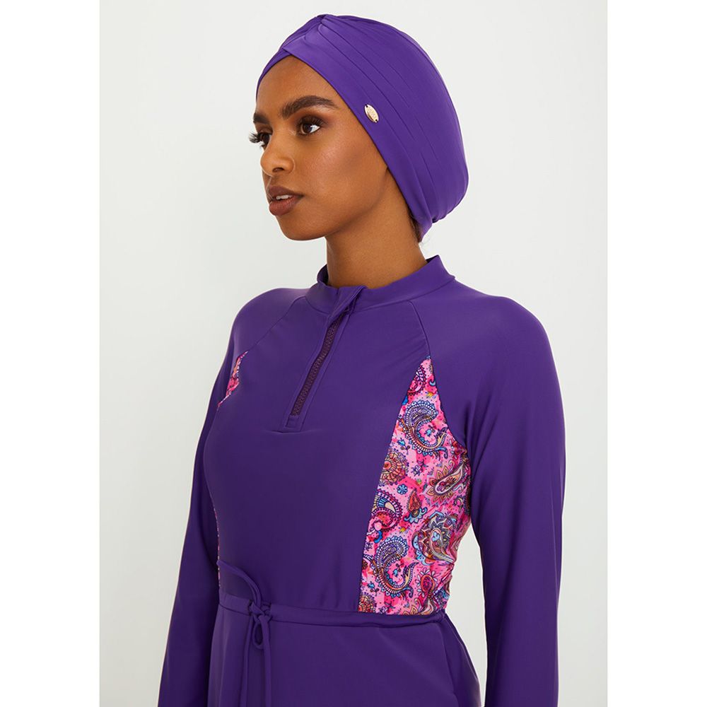 Coega Sunwear - Ladies Turban - Mauve Paisley