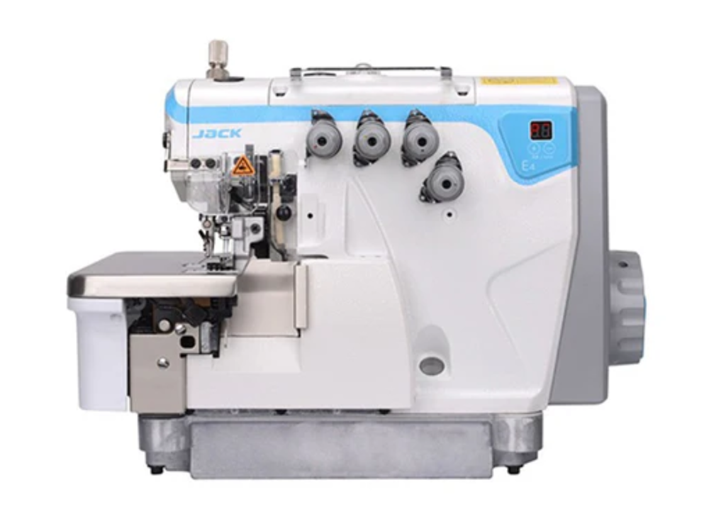 Jack - E4S-3 Direct Drive High Speed 3 Thread Industrial Overlock Machine - White