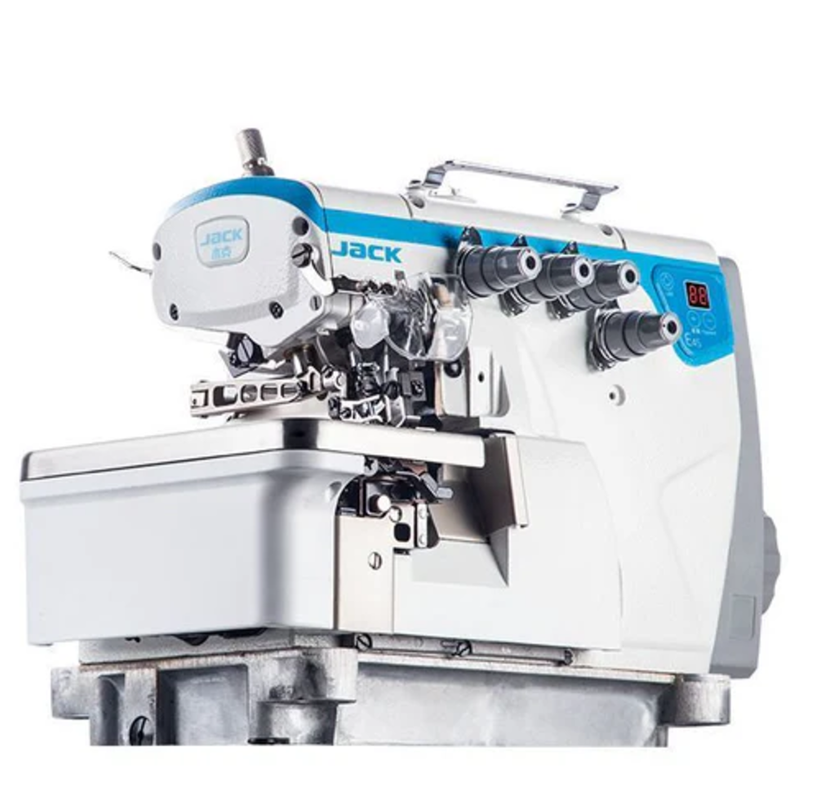 Jack - E4S-3 Direct Drive High Speed 3 Thread Industrial Overlock Machine - White