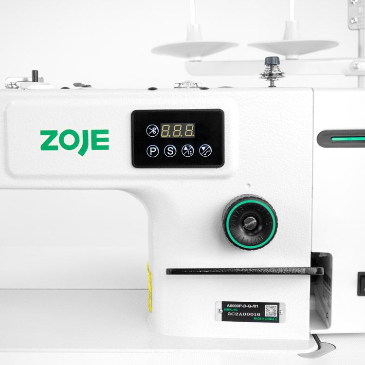 Zoje - A6000P-D-G-01 One Needle Lockstitch Machine With Table Stand - White