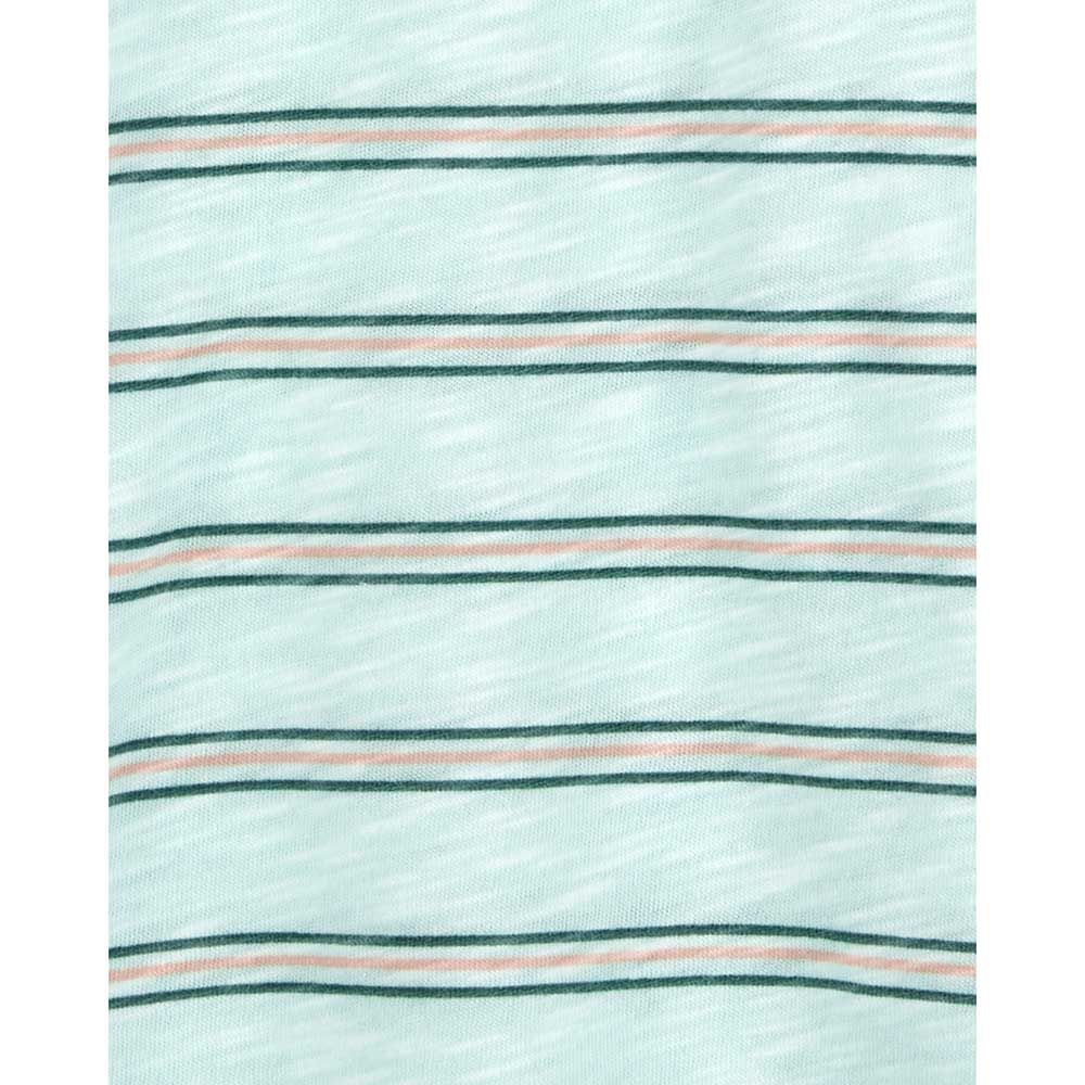 Carters - Boys Striped Pocket Tee - Light Blue