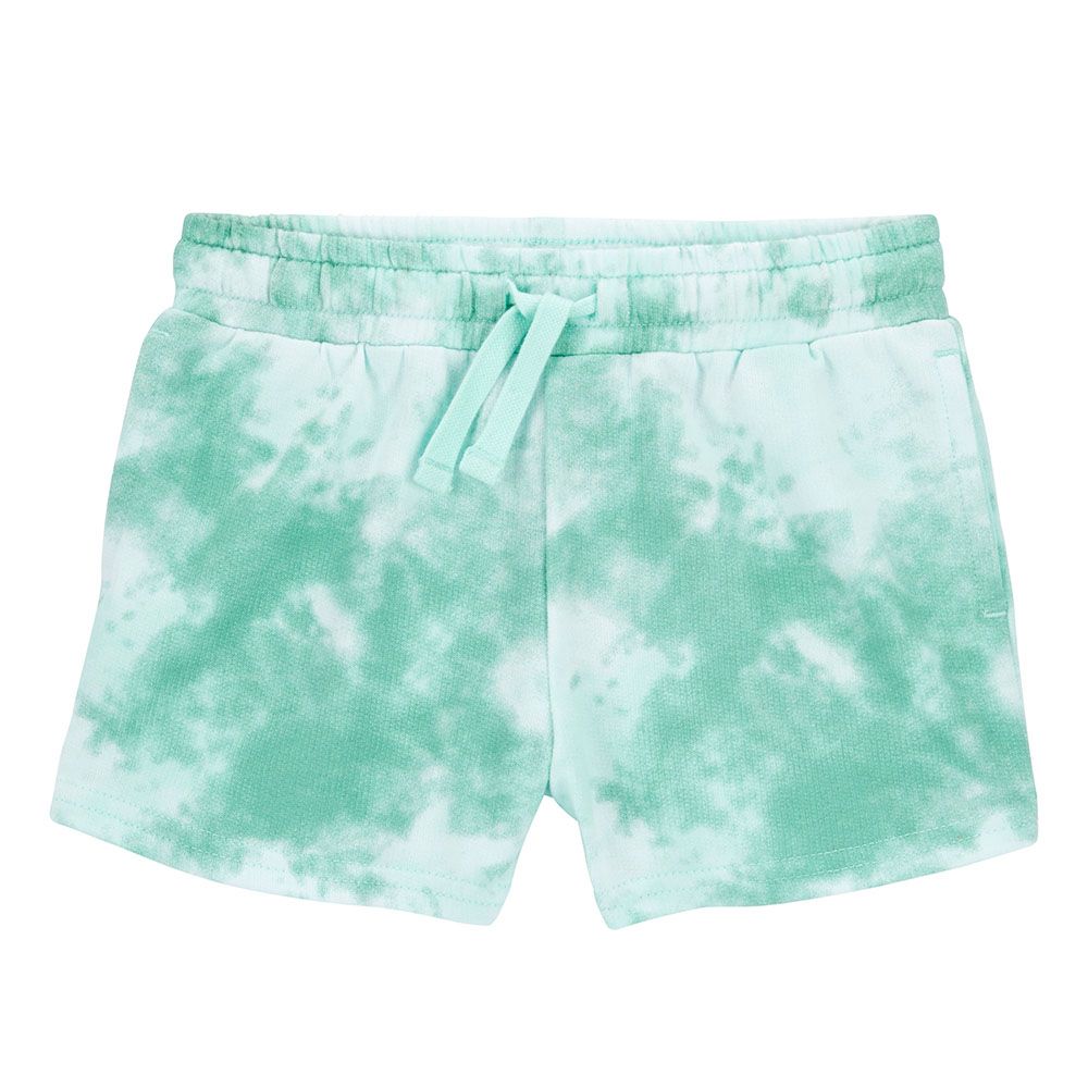 Carters - Girls Tie-Dye Pull-On French Terry Shorts - Blue