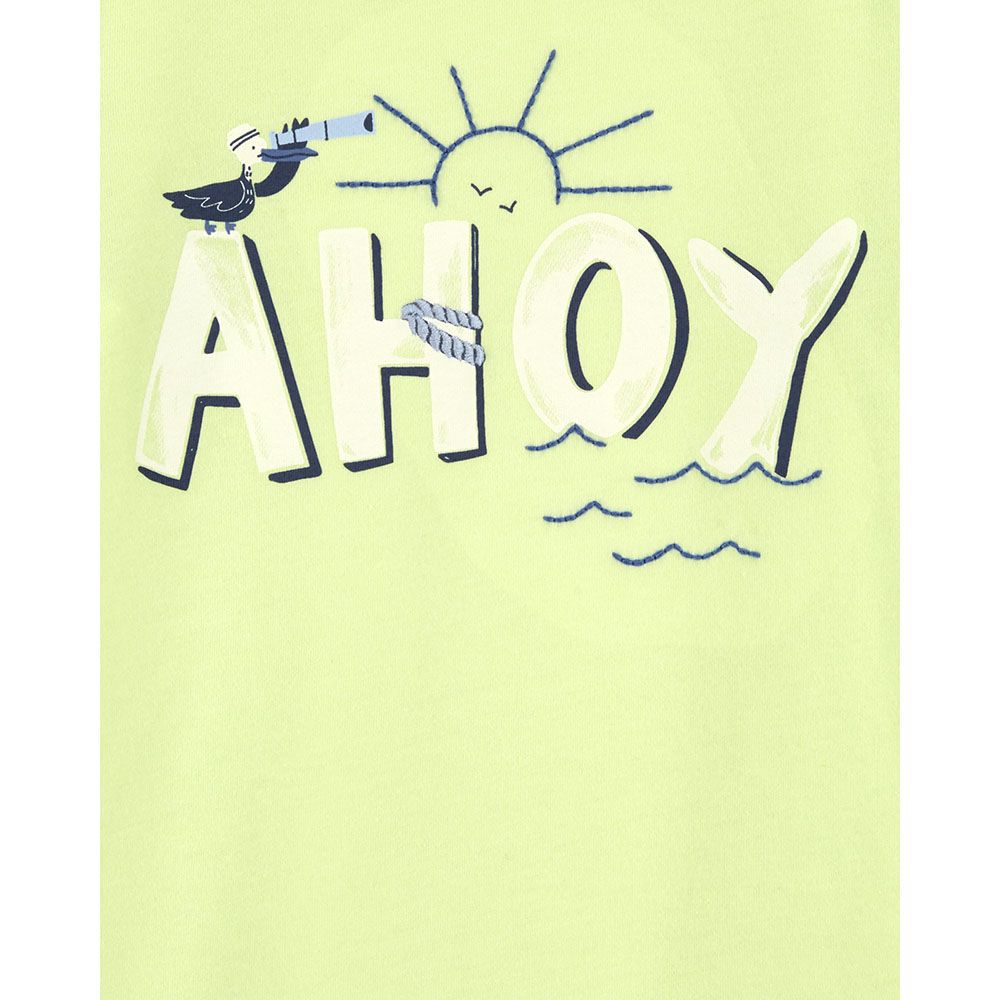 Carters - Boys Ahoy Graphic Tee - Lime