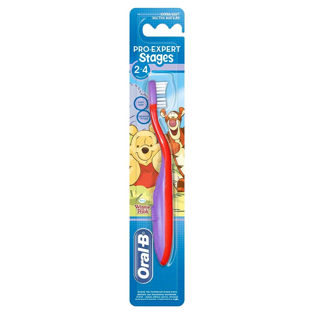 Oral-B - Stages 2 (2-4Y) Kids Toothbrush 1pc - Assorted