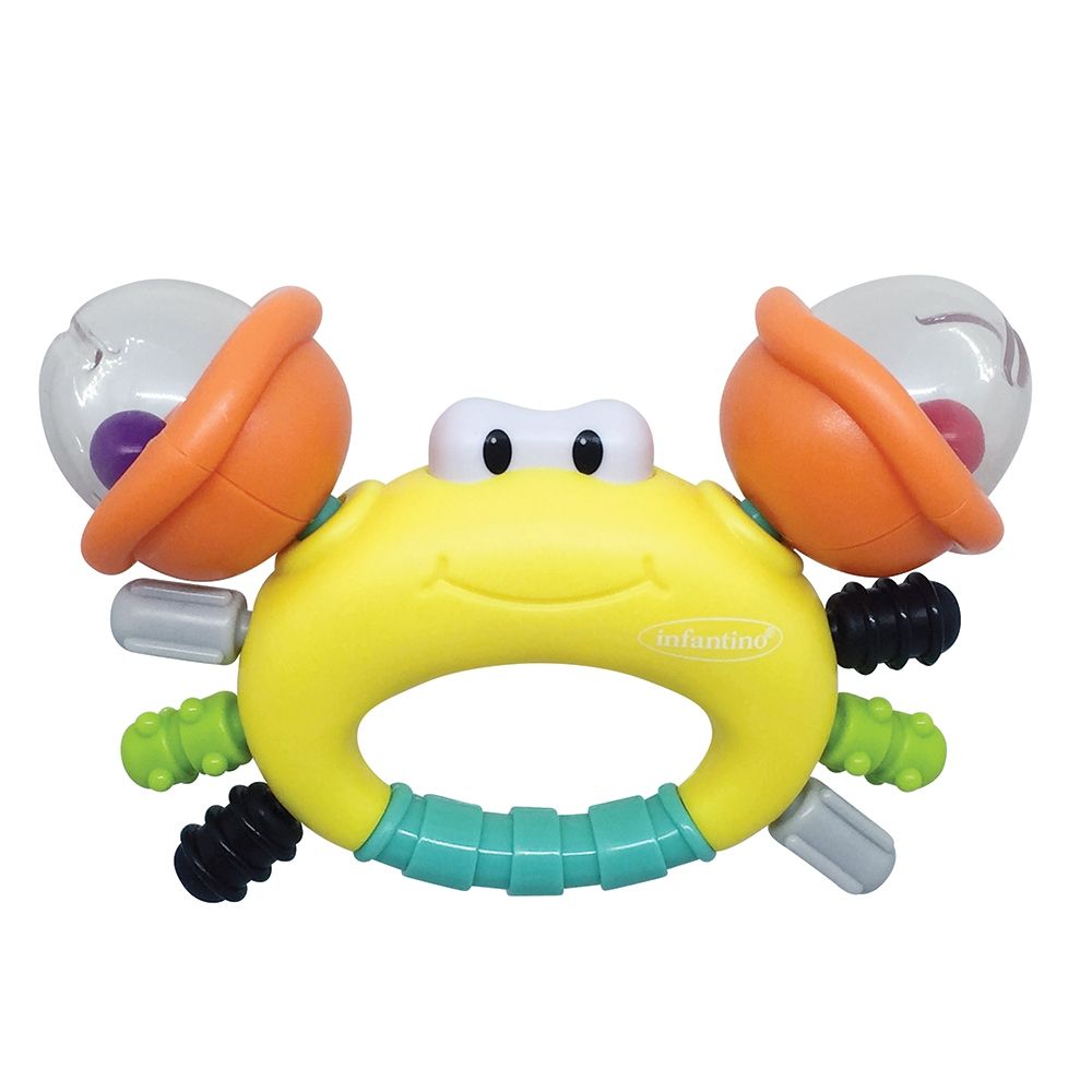 Infantino - Sand Crab Rattle & Teether