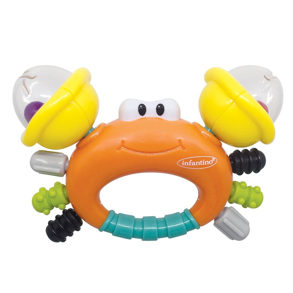 Infantino - Sand Crab Rattle & Teether