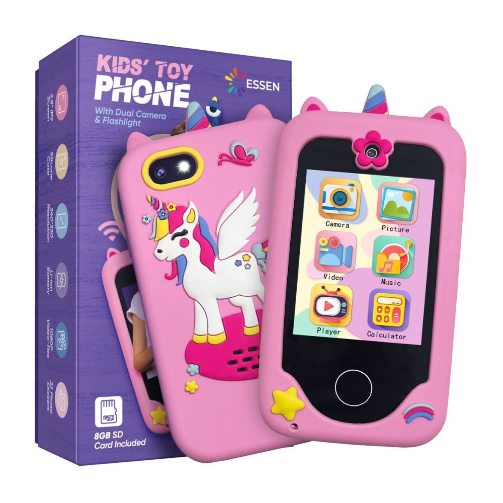 ESSEN - Kids Smart Phone Toy for Girls - Pink