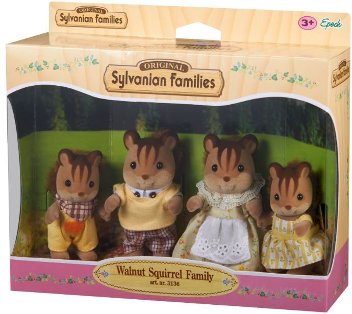 Sylvanian Families Walnut Squirrel Family