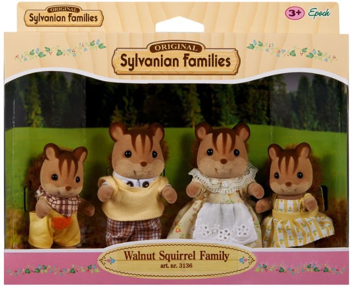 Sylvanian Families Walnut Squirrel Family