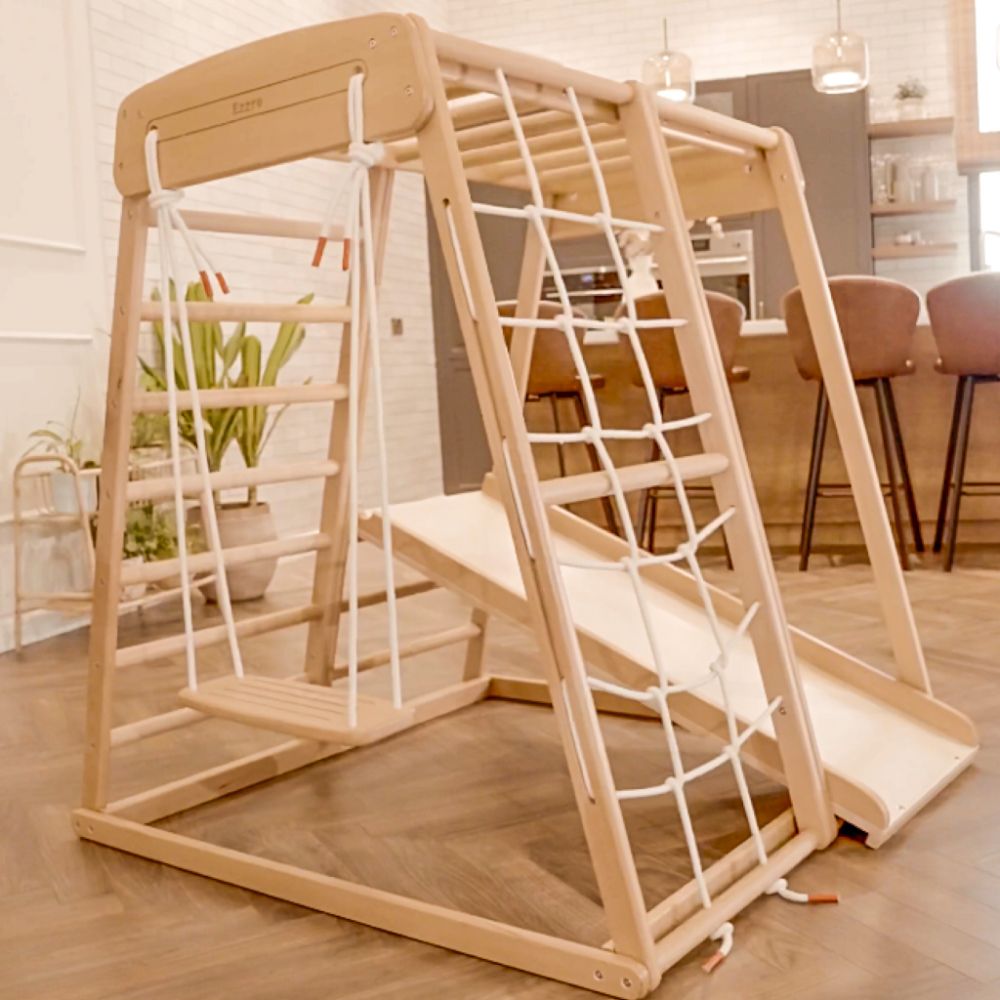 Ezzro - Natural Indoor Jungle Gym - Brown