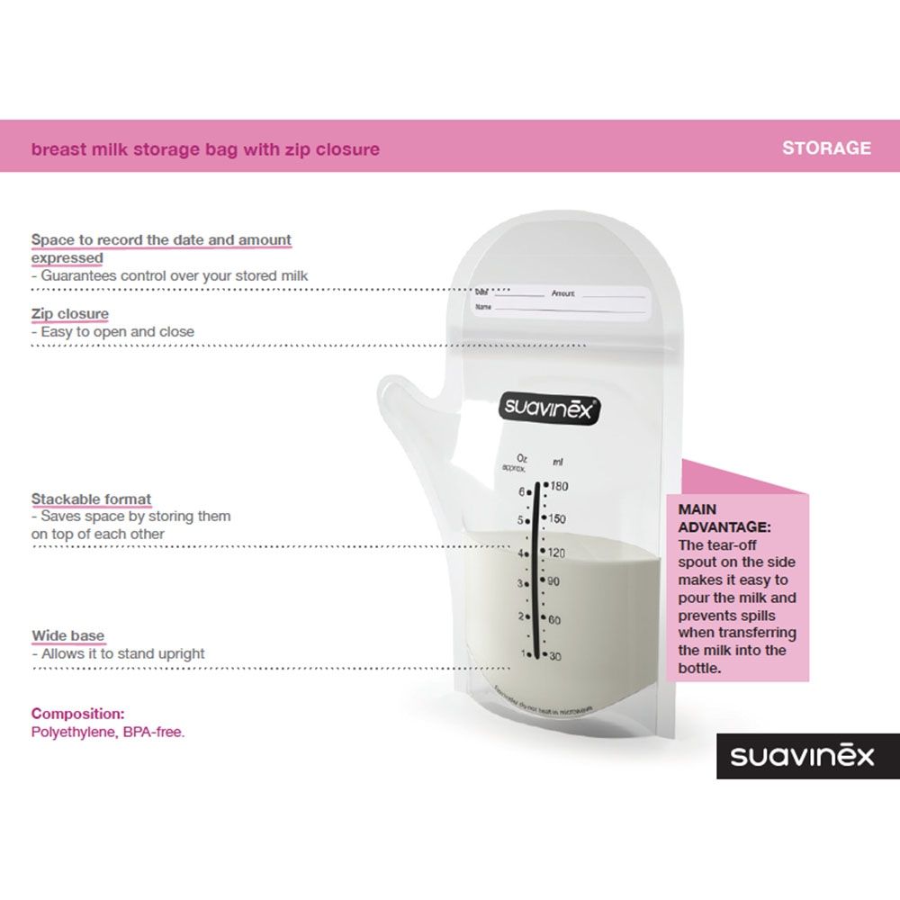 Suavinex - Breastmilk Storage Bags