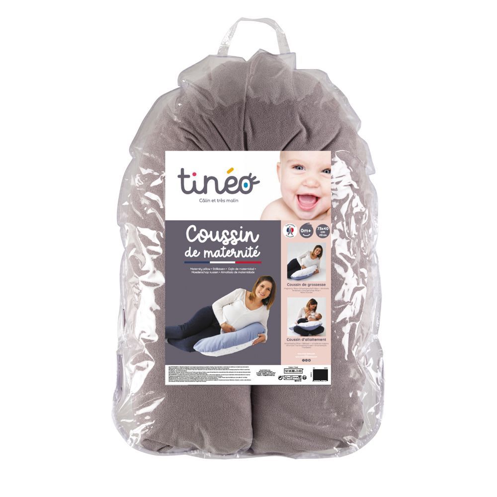 Tineo - 2-in-1 Maternity Cushion & Nursing Pillow - Grey