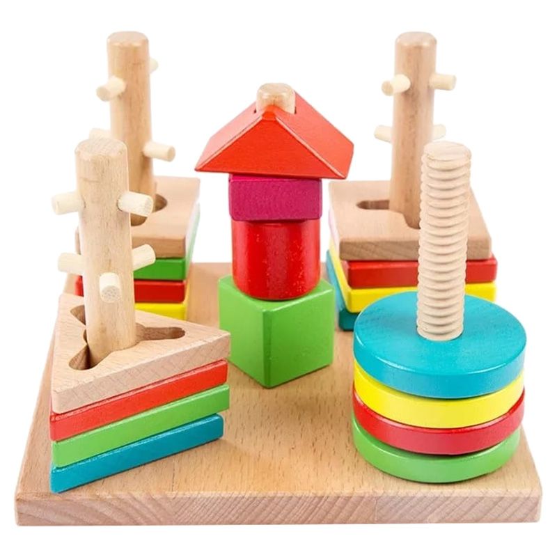 Baby Love - Wooden Building Blocks Wisdom Plate