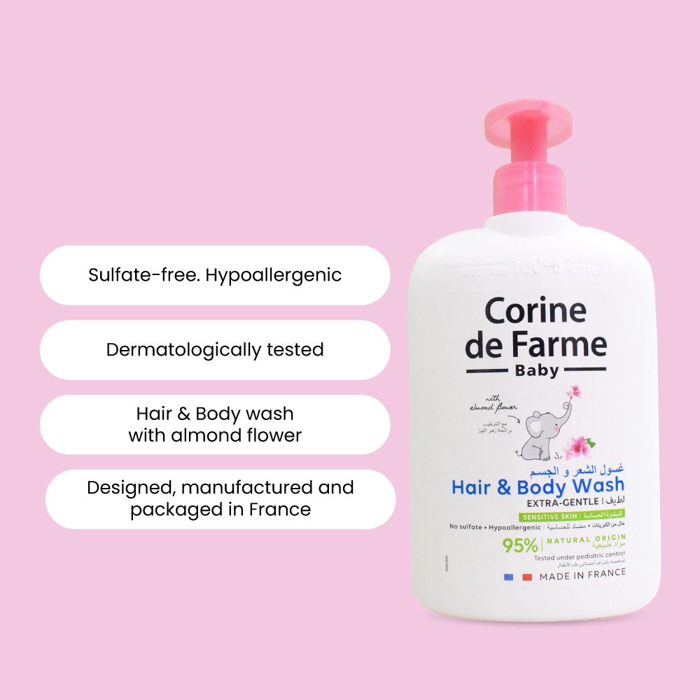 Corine De Farme - Extra Gentle Baby Hair & Body Wash 500ml