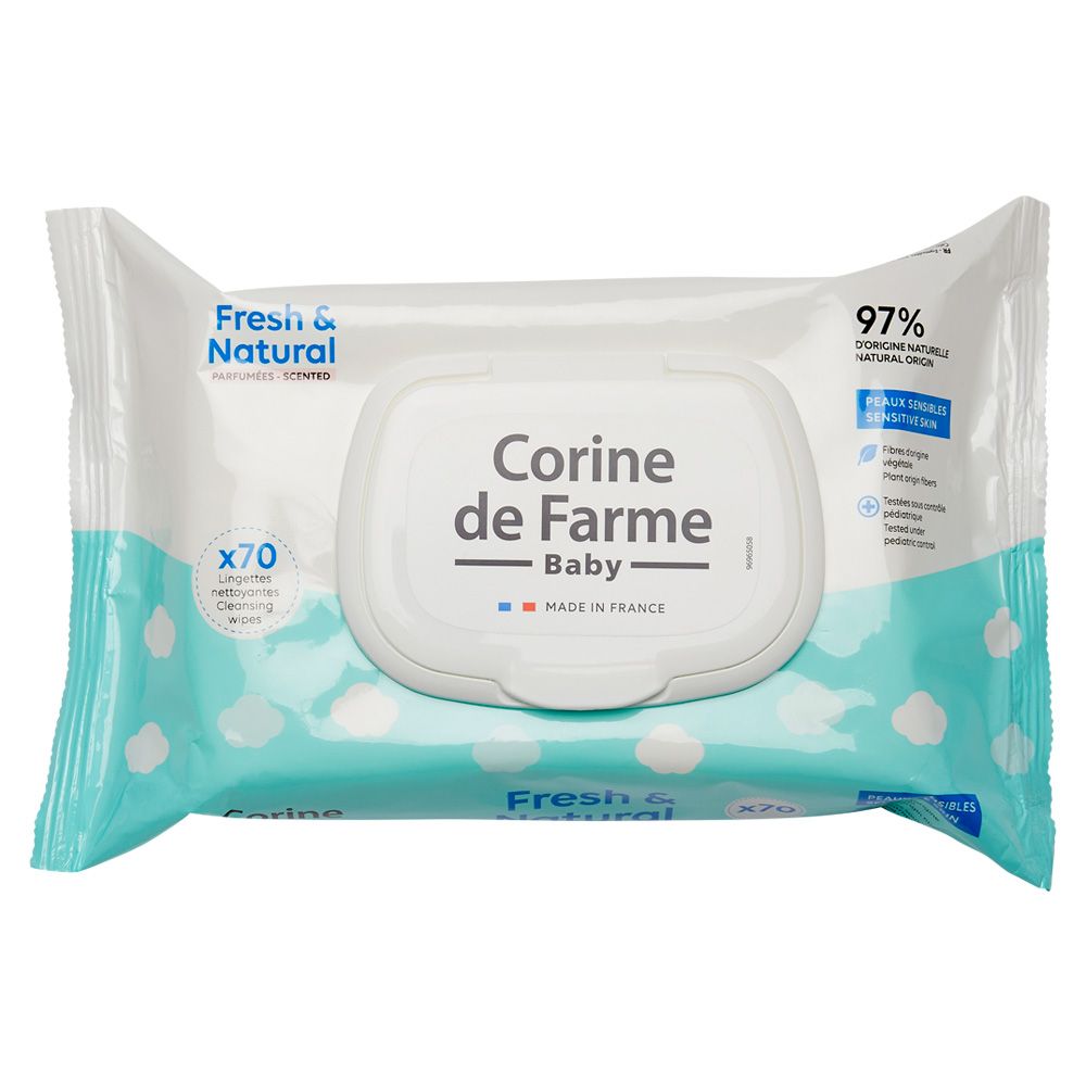 Corine De Farme - Baby Fresh & Natural Wipes - 70pcs