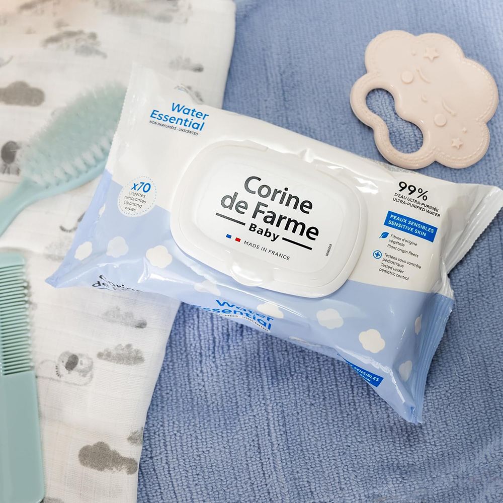 Corine De Farme - Baby Water Essential Wipes - 70pcs