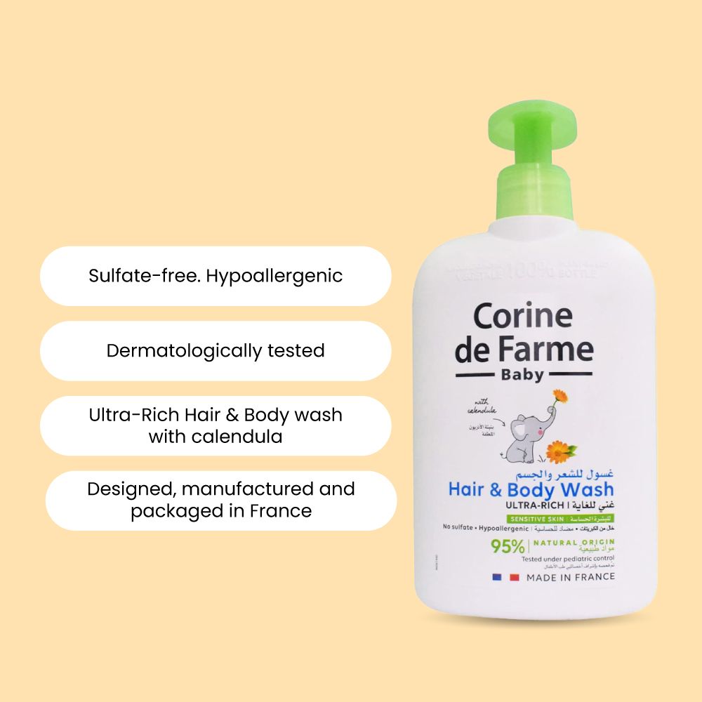 Corine De Farme Baby Hair And Body Wash - Packaging May Vary