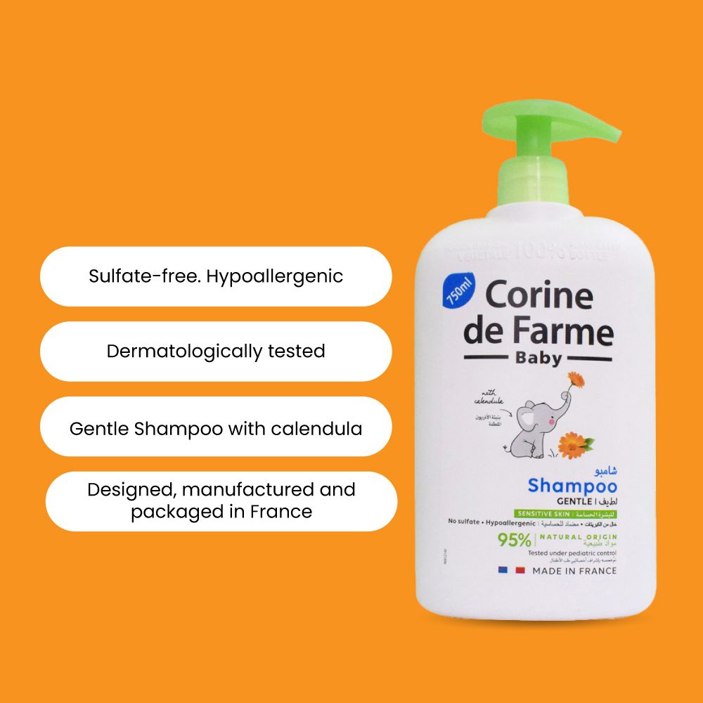 Corine De Farme Baby Shampoo Sulfate Free 750ml - Assortment