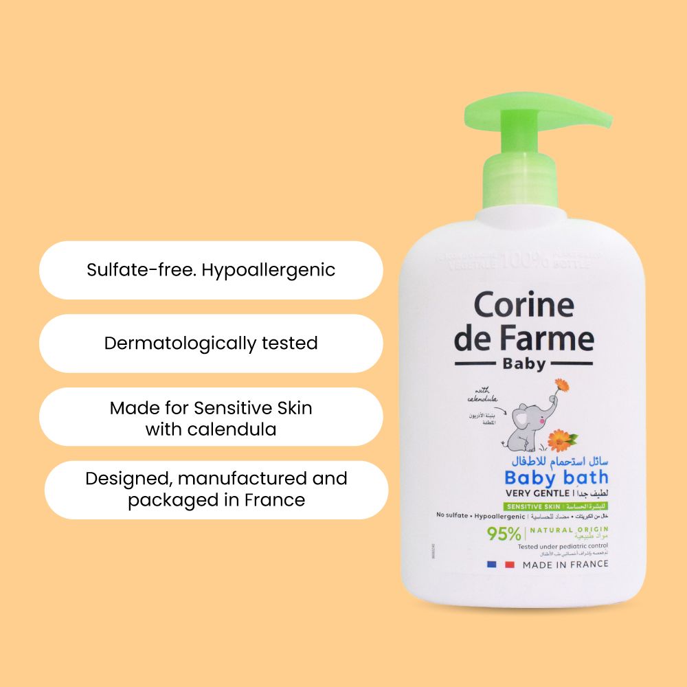 Corine De Farme - Baby Bath Sulfate Free 500ml 1pc - Assortment