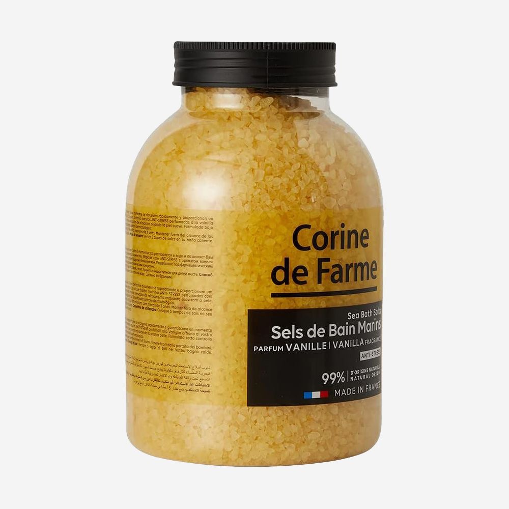 Corine De Farme - Bath Sea Salt Vanilla 1.3kg