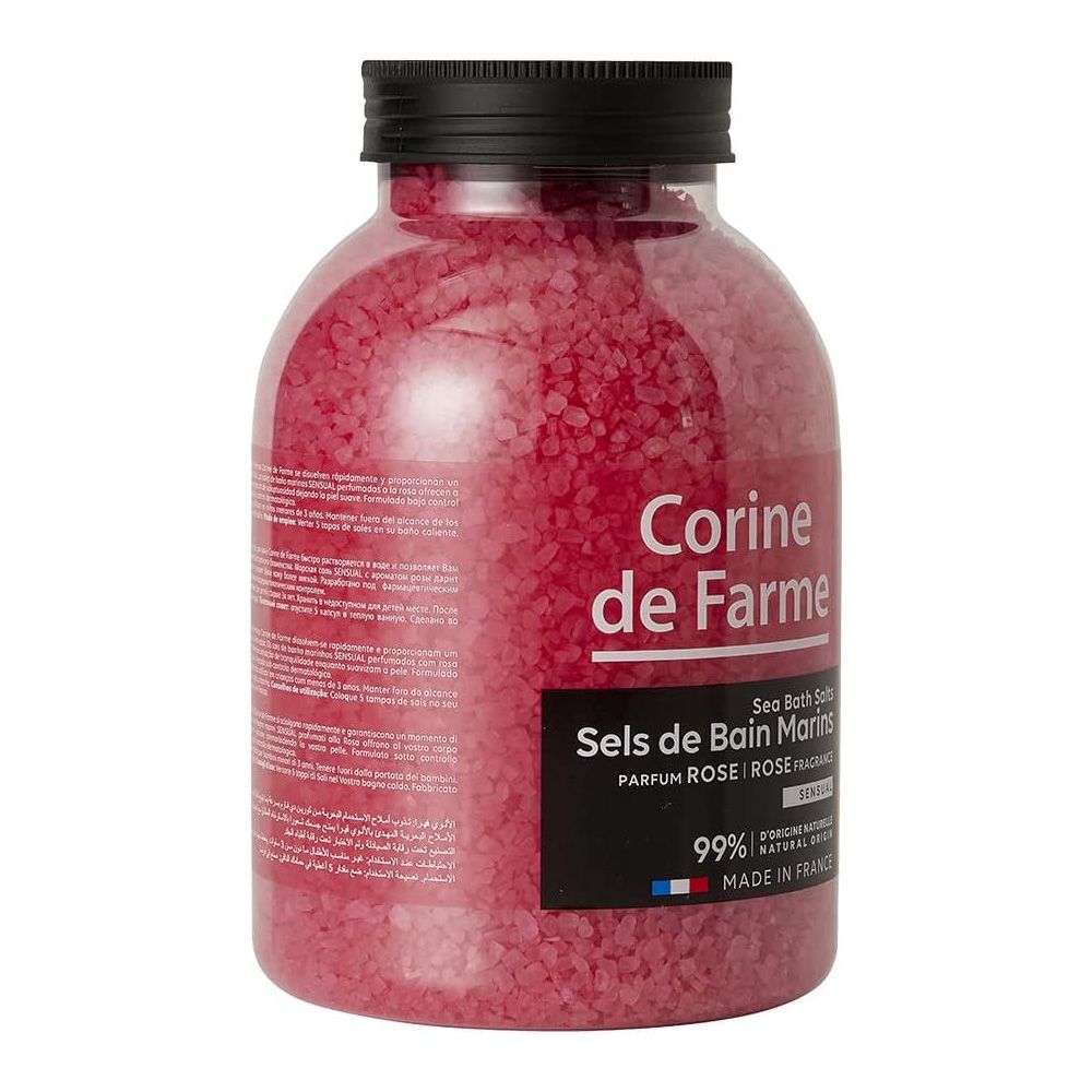 Corine De Farme - Bath Sea Salt Rose 1.3kg