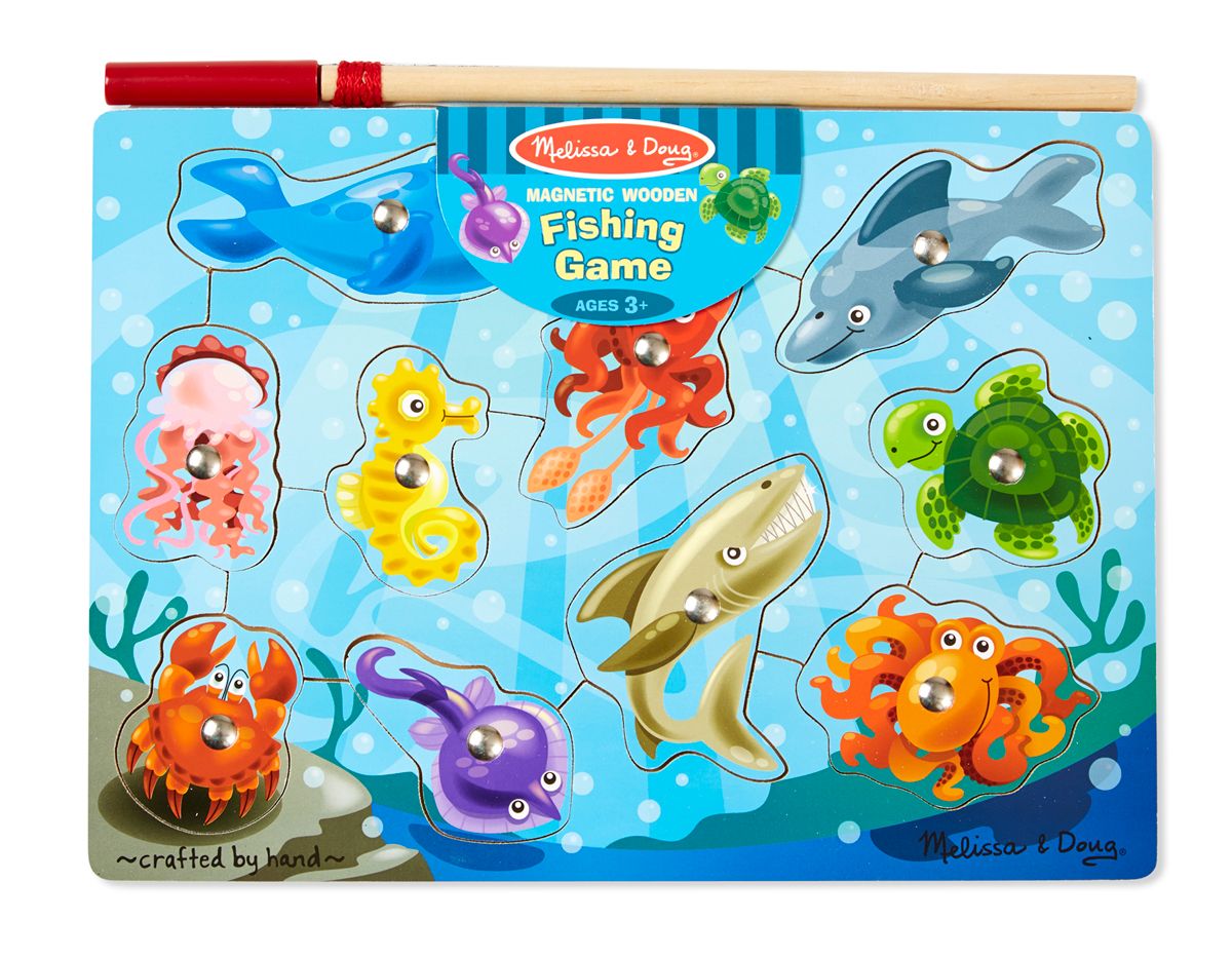 Melissa & Doug Magnetic Wooden Game - Fishing