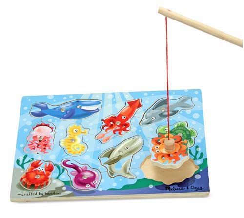 Melissa & Doug Magnetic Wooden Game - Fishing