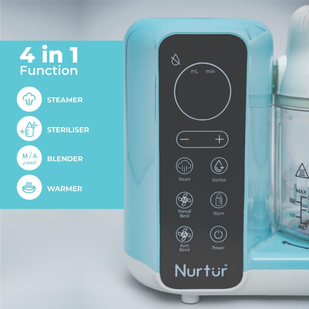 Nurtur Cozi - Krave 6-in-1 Baby Food Maker With Digital Touch Control & Auto-Blending Options