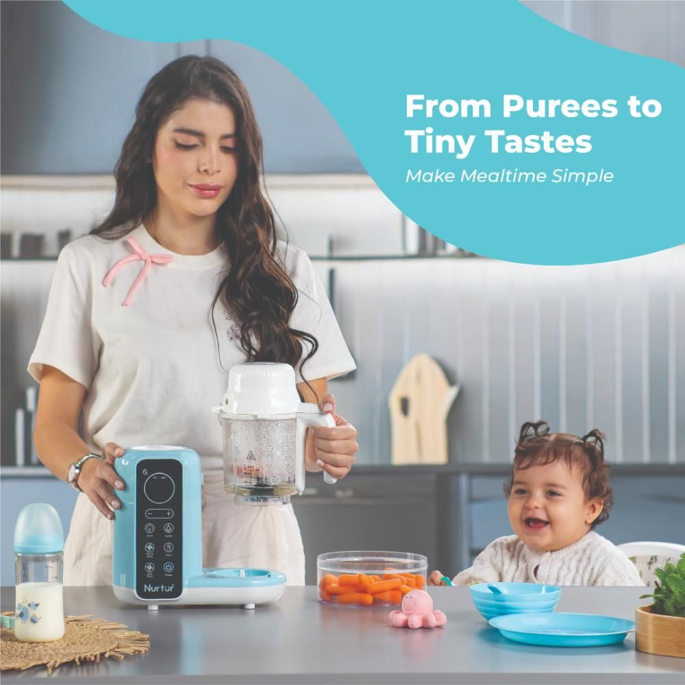 Nurtur Cozi - Krave 6-in-1 Baby Food Maker With Digital Touch Control & Auto-Blending Options