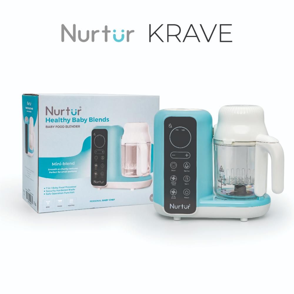 Nurtur Cozi - Krave 6-in-1 Baby Food Maker With Digital Touch Control & Auto-Blending Options