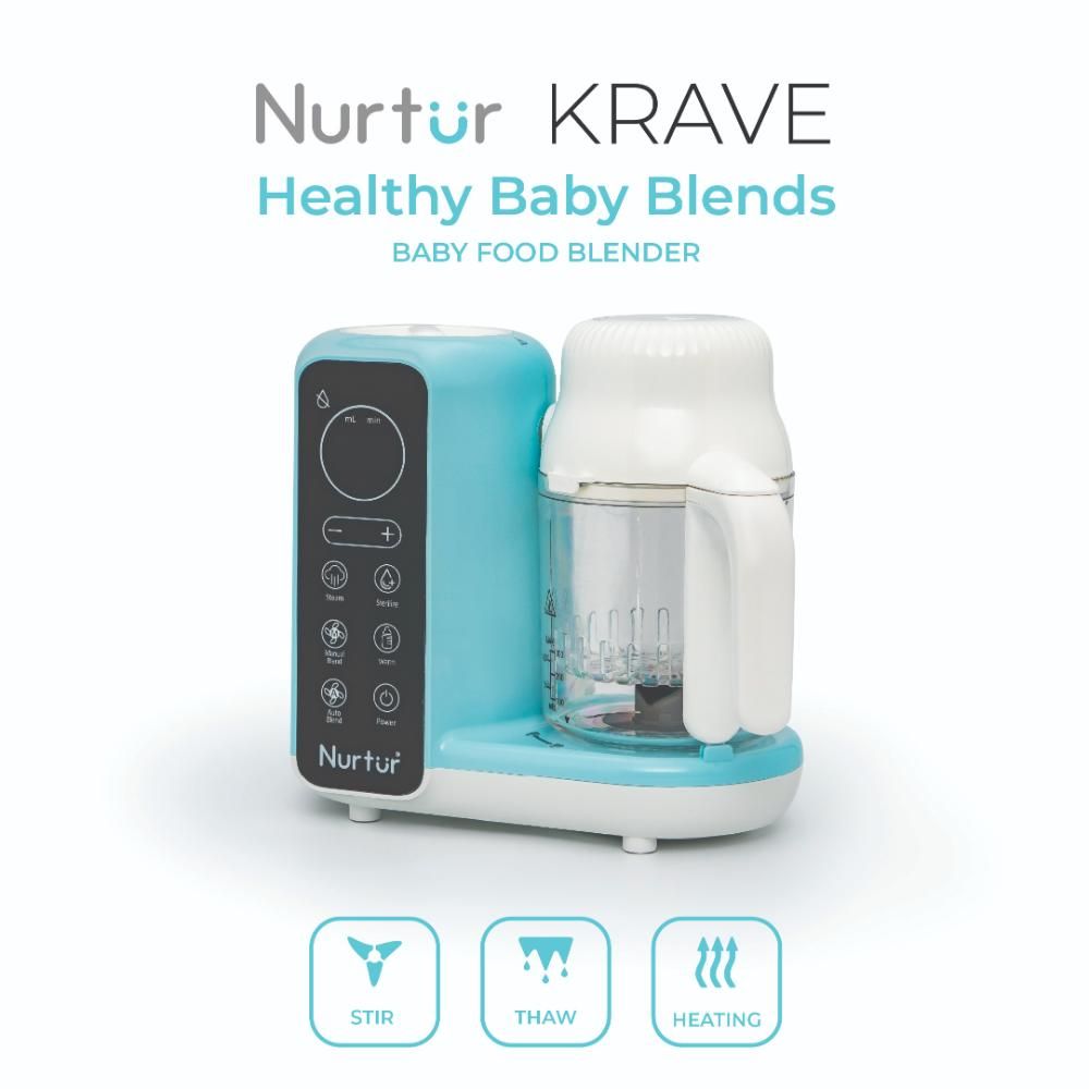 Nurtur Cozi - Krave 6-in-1 Baby Food Maker With Digital Touch Control & Auto-Blending Options