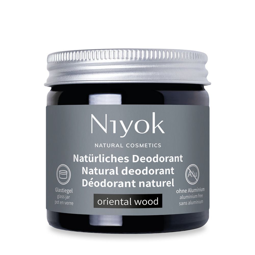 Niyok - 2-In-1 Natural Deodorant Cream - Oriental Wood - 40 ml